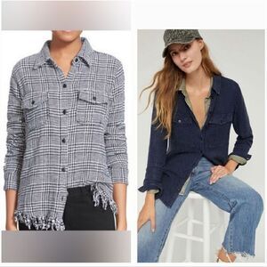 2 Anthropologie Button Down Shirts Current Elliot & Pilco Worn by Sophia Bush